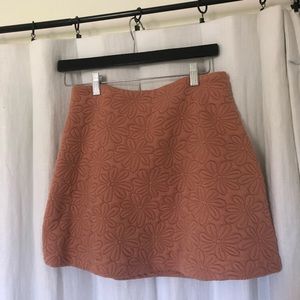 Urban outfitters flower pleated mini skirt